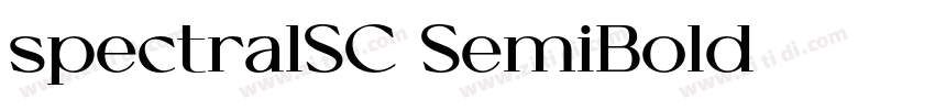 spectralSC SemiBold字体转换